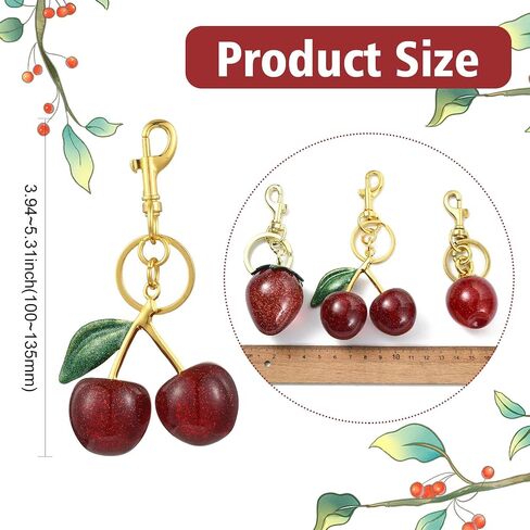 Sport Angel Fruit Flower موضوع سحر سلسلة المفاتيح لـ DIY Jewelry Craft Presh -keychain Decor in Kuwait