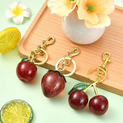 Sport Angel Fruit Flower موضوع سحر سلسلة المفاتيح لـ DIY Jewelry Craft Presh -keychain Decor in Kuwait