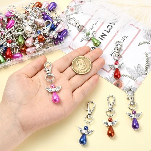Sport Angel Fruit Flower موضوع سحر سلسلة المفاتيح لـ DIY Jewelry Craft Presh -keychain Decor in Saudi Arabia