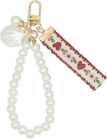 بوهو المقلدة لؤلؤة معصم مفتاح سوار سوار سوار حبل سلسلة مفاتيح السلسلة الحلقة قلادة هدايا المفاتيح للفتيات محفظة محفظة أكياس محفظة in Kuwait