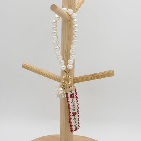 بوهو المقلدة لؤلؤة معصم مفتاح سوار سوار سوار حبل سلسلة مفاتيح السلسلة الحلقة قلادة هدايا المفاتيح للفتيات محفظة محفظة أكياس محفظة in Kuwait