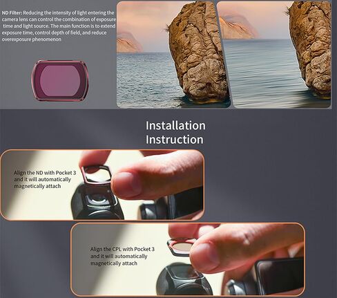 ND Filter for DJI Mini 4 Pro Accessories, ND 16/64/256 Camera Lens Filters Compatible with DJI Mini 4 Pro Drone Accessories-(Aluminum Version) in Saudi Arabia