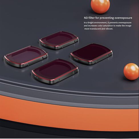 ND Filter for DJI Mini 4 Pro Accessories, ND 16/64/256 Camera Lens Filters Compatible with DJI Mini 4 Pro Drone Accessories-(Aluminum Version) in Saudi Arabia