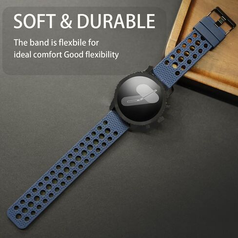 متوافق مع نطاقات Casio MDV106-1A ، Lamshaw 22 مم معصم معصم سيليكون رياضي مع مشبك معدني متوافق مع سلسلة Casio MDV106 in Kuwait