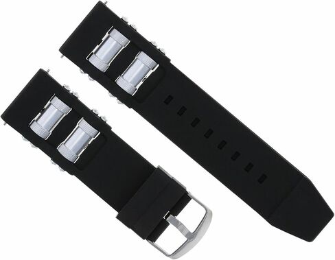 Ewatchparts 26mm Rubber Watch Band Strap Compatible With Invicta Diver 1201 1805 1845 1959 3843 Black in Saudi Arabia
