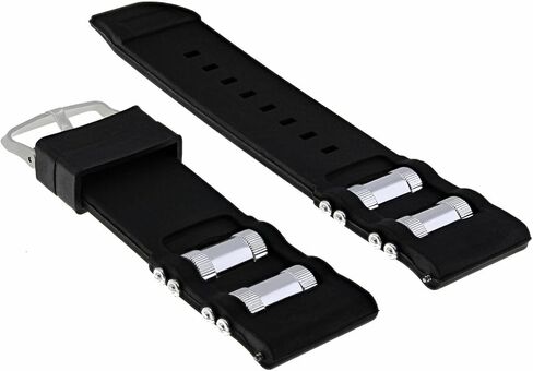 Ewatchparts 26mm Rubber Watch Band Strap Compatible With Invicta Diver 1201 1805 1845 1959 3843 Black in Saudi Arabia