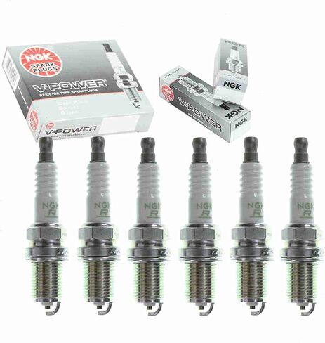 6 pc NGK V-Power Spark Plugs compatible with Kia Sportage 2.7L V6 2005-2010 in Saudi Arabia