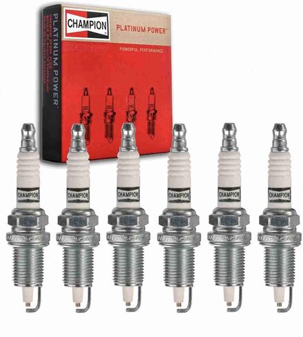6 PC Champion Platinum Sparks توافق مع Jeep TJ 4.0L L6 1997-2006 in Saudi Arabia