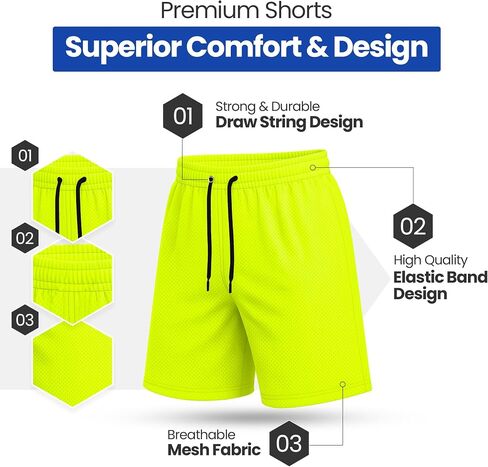 مجموعات Vegas Boys Athletic Short Sets 2 قطعة وقصيرة للأطفال مجموعات ملابس شبكية فضفاضة حزمة من 2 و 3 in Kuwait