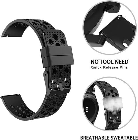 Compatible with Casio MDV106-1A bands,Lamshaw 22mm Silicone Replacement Wristbands Sport Strap with Metal Buckle Compatible with Casio MDV106 Series Watch in Saudi Arabia