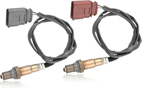 مستشعر الأوكسجين الخلفي أسفل مجرى النهر 16132 234-4874 16121 متوافق مع VW Phaeton Jetta Golf Beetle Audi TT 1998 1999 2000 2001 2002 2004 2005 2006 (مجموعة 2) in Saudi Arabia