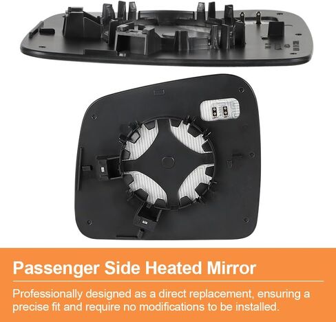 Senzeal Passenger Side Plansed Mirror Glass بديل لجيب Grand Cherokee 2011-2020 Dodge Durango 2014-2019 (الجانب الأيمن) in Saudi Arabia