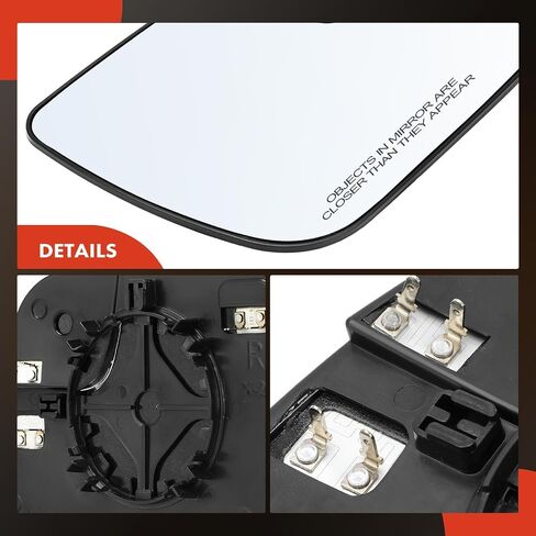 A-Premium 2-PC Driver and Passenger Side Heated Mirror Glass with Backing Plate Compatible with Ford Explorer 2011-2019, Police Interceptor Utility 2013-2017 - Exterior Side View Mirror in Saudi Arabia