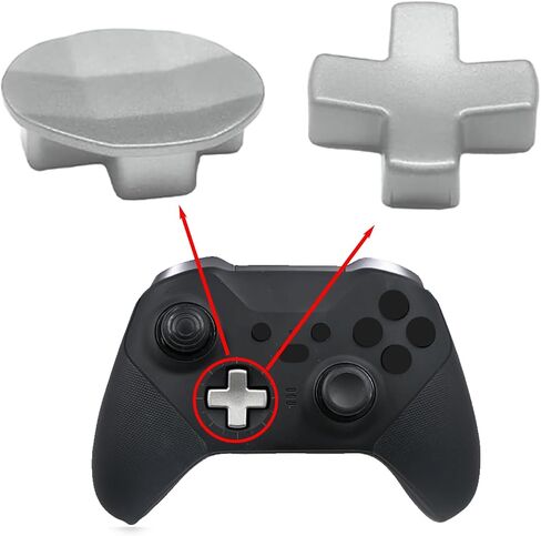 13 in1 Metal Thumbsticks for Xbox One Elite Series 2,Replacement Magnetic Buttons kit for Xbox Series 2 Core, Includes 6 Magnetic Swap Joysticks, 4 Paddles, 2 D-Pads, 1 Adjustment Tool(Black) in Saudi Arabia