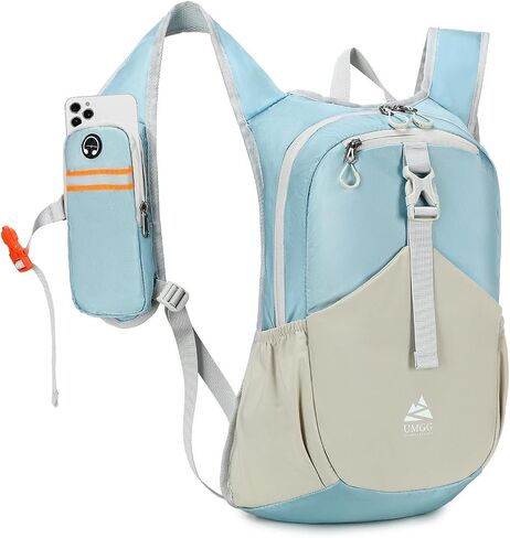 15L Small Hiking Backpack for Women Men Lightweight Packable Backpack Foldable Casual Daypack for Camping Travel Outdoor, Blue in Saudi Arabia