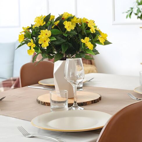 الزهور الاصطناعية الزهور للزهور الحريرية في الهواء الطلق الزهور فو ، شجيرات شجيرات حمراء لخطوات الفناء في الحديقة الشرفة الشرفة الشرفة (4 ، أحمر) in Kuwait