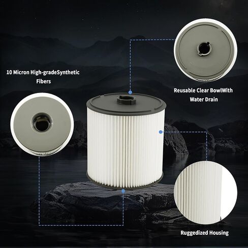 Fuel Oil Filter Assembly Compatible with Ram 2500 3500 4500 5500 6.7L Diesel 2019-2023 in Saudi Arabia