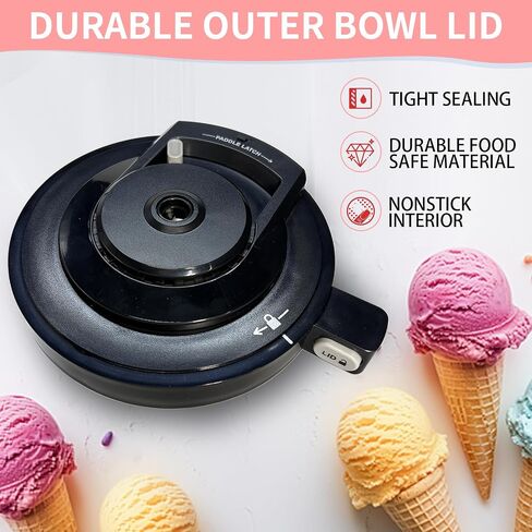 Compatible Lid for Ninja Ice Cream Maker NC301 Series, Ice Cream Replacement Lid, Replacement Parts Accessories Compatible with NinjaNC299AMZ/NC301/NC300/NC201/NC101 Series (NO Paddle) in Saudi Arabia