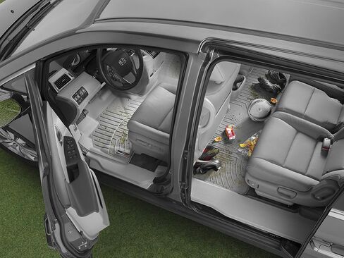 WeatherTech Custom Fit FloorLiners for VW Tiguan - 1st Row (4415631), Black in Saudi Arabia