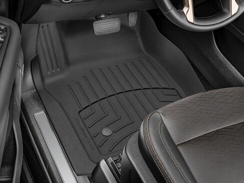 Weathertech Floorliner HP Custom Fit Floor Floor Floor for Escalade ، Escalade ESV ، Yukon ، Escalade -V - 1st Row (4416321IM) ، Black in Saudi Arabia