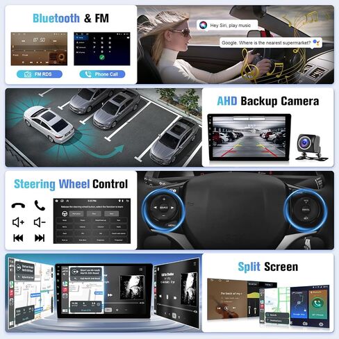 Naifay Android Car Stereo for Honda Civic 2006 2007 2008 2009 2010 2011 Radio, 10.1 inch Touch Screen for Honda Civic Car Radio with Carplay Android Auto Bluetooth WiFi GPS SWC Backup Camera in Saudi Arabia