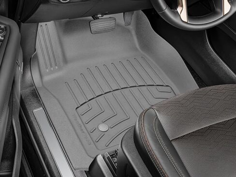 Weathertech Floorliner HP Custom Fit Floor Floor Floor for Escalade ، Escalade ESV ، Yukon ، Escalade -V - 1st Row (4416321IM) ، Black in Kuwait