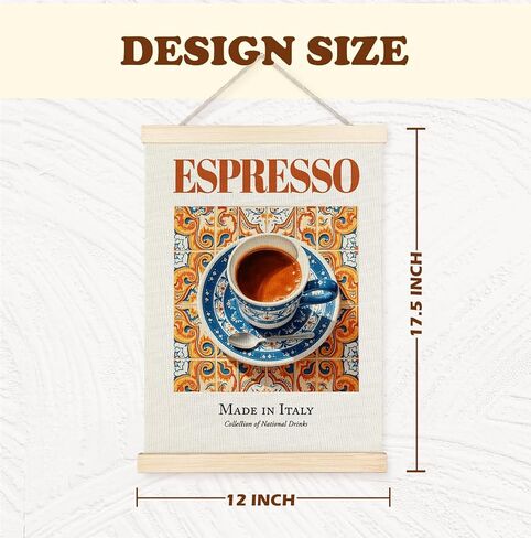 Yomisex Italian Amalfi Coast Lemon Wall Art Poster, Blue and White Floral Mediterranean Tiles Lemons Tree Canvas Prints Wall Art Framed for Home Kitchen Dining Room Decor, 12x16 Inch in Kuwait