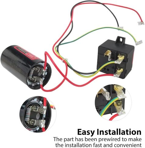 Upgraded For 521 CSR-U1 Compressor Saver Starter Kit for 1- to 3-ton AC units,For 521 HVAC Compressor Saver Hard Start Capacitor in Saudi Arabia