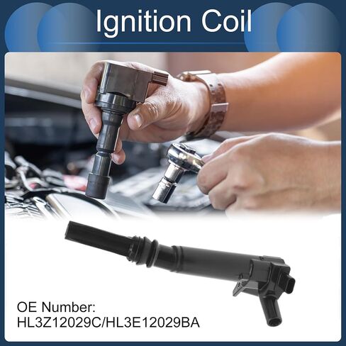 Motoforti Ignition Coil Coil Coil Pack No.HL3Z12029C/HL3E12029BA for Ford E350 Super Duty V8 6.2L 2018-2019 in Saudi Arabia