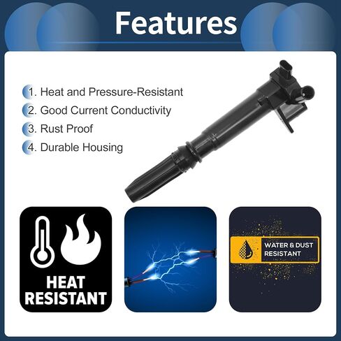 Motoforti Ignition Coil Coil Coil Pack No.HL3Z12029C/HL3E12029BA for Ford E350 Super Duty V8 6.2L 2018-2019 in Saudi Arabia
