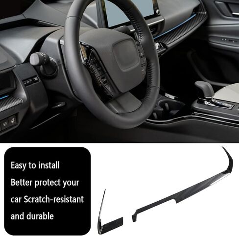 Car Accessories Fit for Toyota New Prius 2023 2024 Inner Dashboard Center Console AC Air Vent Outlet Cover Trim (Carbon Fiber Style) 2PCS ABS in Saudi Arabia