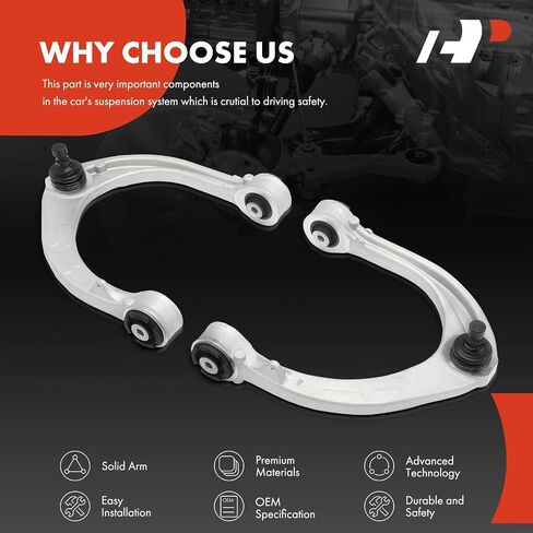 A-Premium 2 x Front Upper Control Arm, with Ball Joint & Bushing, Compatible with Land Rover Range Rover 2013-2023, Range Rover Sport 2014-2023, Discovery 2017-2023 in Saudi Arabia