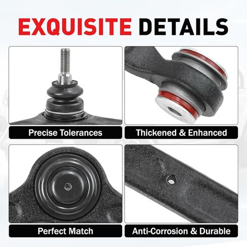 Front Upper Control Arms w/Ball Joints for 2003-2019 Chevy Express 2500 3500 4500, GMC Savana 2500 3500 4500, Replacement K641505 K641506-2pc Set in Saudi Arabia