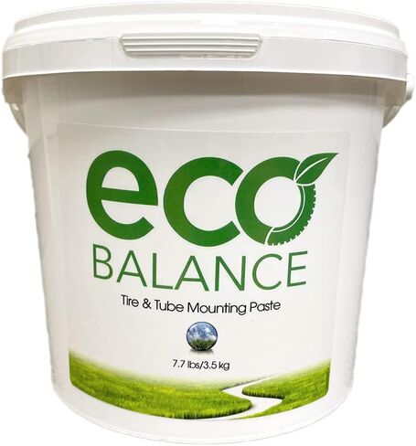 ECO Balance ECO-EP8 Tire/Tube 7.7lb Mounting Paste Bucket, Petroleum-Free Tire Changing Lube/Sealer for Trucks, Cars, Motorcycles, ATV, UTV, Dirt Bikes, Made in USA in Saudi Arabia