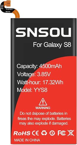 بطارية Galaxy S22 ، (2024 ترقية) 6800mAh EB-BS901ABY LI-POLYMER BUTTIONAL بديل متوافق مع GALAXY S22 5G SM-S901U SM-S908B ، SM-S908B/DS ، SM-S908U ، SM-S908U1 مع مجموعة أداة البرغي in Kuwait