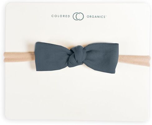 Colored Organics Baby Organic Cotton Dainty Bow Headband - Infant Girls - Natural in Kuwait