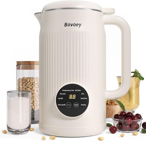 Nut Milk Maker Machine Automatic Nut Milk Maker Almond Homemade Milk/Oat/Plant-Based Milk and Non-Dairy Beverages Almond Milk Maker 42oz Soy Milk Maker Delay Start/Self Clean/Boil Water/Keep Warm in Saudi Arabia