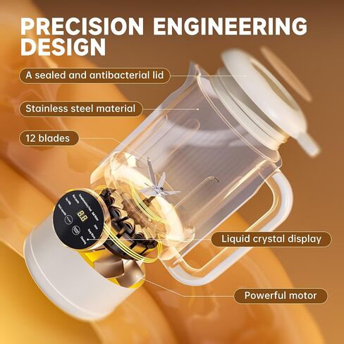 Nut Milk Maker Machine Automatic Nut Milk Maker Almond Homemade Milk/Oat/Plant-Based Milk and Non-Dairy Beverages Almond Milk Maker 42oz Soy Milk Maker Delay Start/Self Clean/Boil Water/Keep Warm in Saudi Arabia