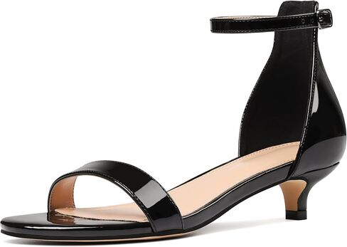 Women's Nude Kitten Heels Dressy Shoes Short Heel Sandals Ankle Strap 1.5 Inch Wedding Prom Shoes in Saudi Arabia