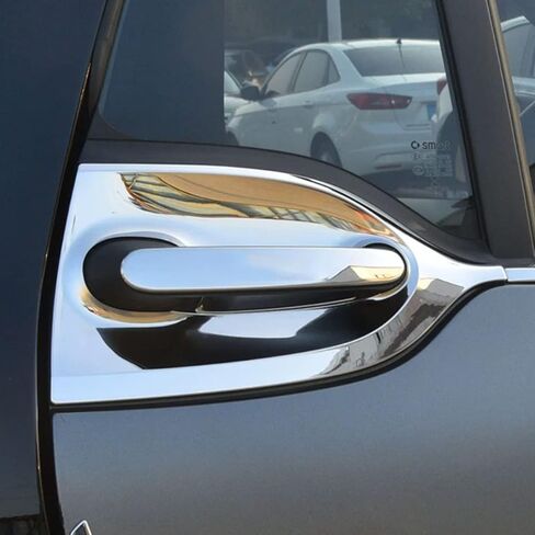 لـ Smart 453 Fortwo 2015 2016 2017 2018 2019 2020 304 مقابض الباب الخارجي من الفولاذ المقاوم للصدأ (الأسود اللامع) in Kuwait