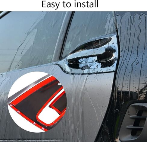 لـ Smart 453 Fortwo 2015 2016 2017 2018 2019 2020 304 مقابض الباب الخارجي من الفولاذ المقاوم للصدأ (الأسود اللامع) in Kuwait