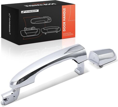 A-Premium Rear Left Driver Side Exterior Door Handle Compatible with Kia Sportage 2005-2010, Chrome in Saudi Arabia
