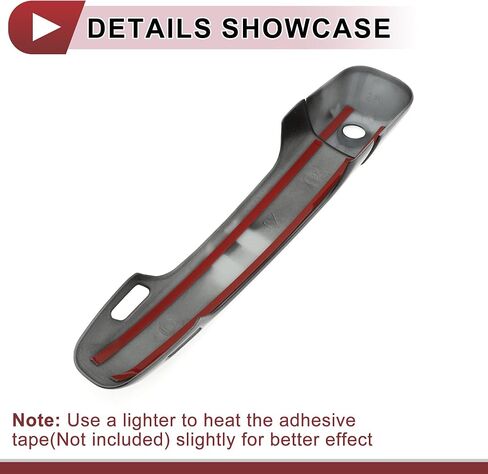 1 Set Car Door Handle Cover for Toyota Land Cruiser Prado J150 J200 LC200 Outside Gloss Black ABS in Saudi Arabia