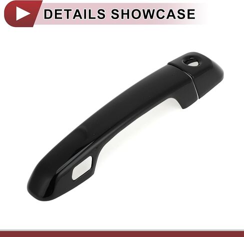 1 Set Car Door Handle Cover for Toyota Land Cruiser Prado J150 J200 LC200 Outside Gloss Black ABS in Saudi Arabia