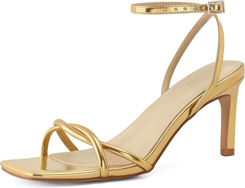 الصنادل ذات الكعب النسائي Strappy Square Square Open Tee Theels Exle Comfort Comfor in Kuwait