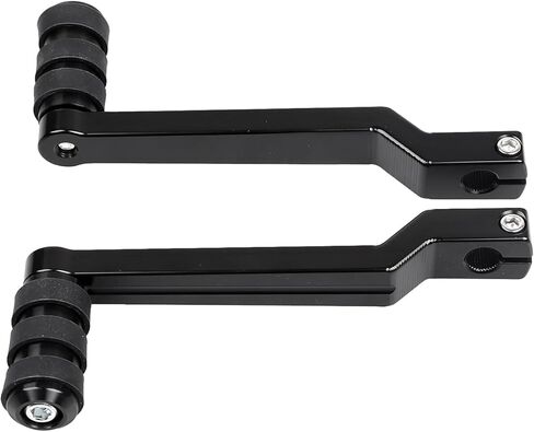 2 Pcs Chrome Shift Lever w/Heel Toe Shifter Pegs for Harley Touring Road King Electra Glide Street Glide Road Glide FLHX FLHR FLHT FLTR 1988-up, Softail 1986-2017 in Saudi Arabia