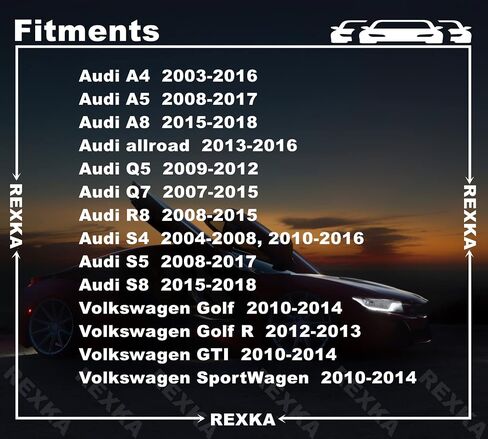 Rexka 20pcs الغطاء المصد Fender مجموعة المسمار المسمار المسمار متوافق مع N90683302 Audi Volkswagon in Saudi Arabia