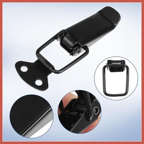 Acropix Universal Car Car Pumper Security Hook Lock Clips Quick Freex Hook Clips for Car Trunk Quick Freed Fenders Finders Black 80x28mm 2pcs Car Praps in Saudi Arabia