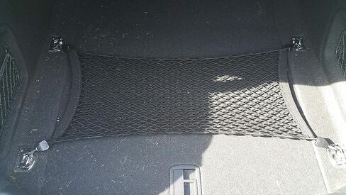 Floor Style Automotive Elastic Trunk Mesh Cargo Net for Audi A4 S4 RS4 A4 Quattro 2018-2025 - Premium Trunk Organizers and Storage - Luggage Net for Sedan - Best Car Organizer for Audi A 4 S 4 RS 4 in Saudi Arabia