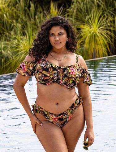 Elomi Women's Tiger Valley High Leg Bikini Brief in Saudi Arabia